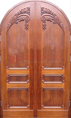 Металлическая арочная дверь ДА-9 в салон красоты в Климовске
