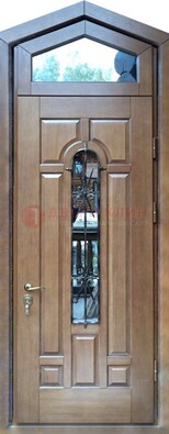Железная дверь Винорит с фрамугой для частного дома ДФГ-34 в Климовске