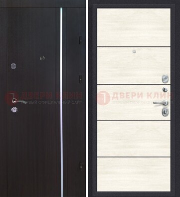 Металлическая современная дверь с МДФ ДМ-483 в Электроуглях