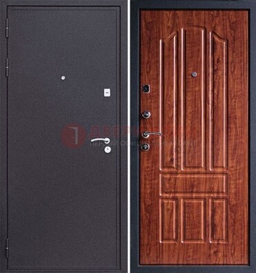 Темная стальная дверь с порошковым напылением ДП-188 в Красноармейске