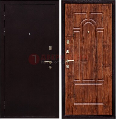 Темная железная дверь с порошковым покрытием ДП-194 в Котельниках