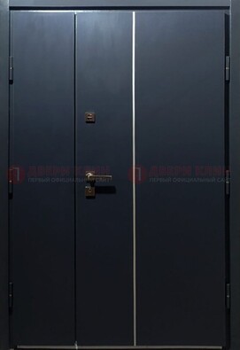 Темная металлическая дверь с порошковым покрытием ДП-220 в Ярославле