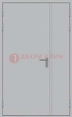 Белая противопожарная двупольная дверь ДПМ-02/30 в Климовске