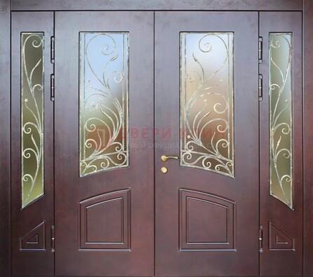 Парадная дверь ДПР-58 с остеклением в Климовске