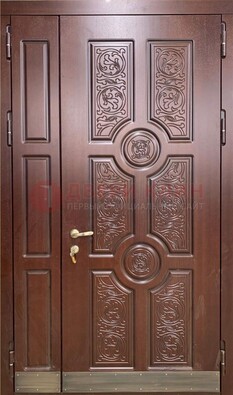 Парадная металлическая дверь с узором ДПР-74 в Климовске