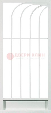 Белая металлическая решетчатая дверь ДР-17 в Климовске