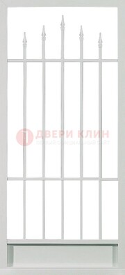 Светлая стальная решетчатая дверь с пиками ДР-21 в Климовске