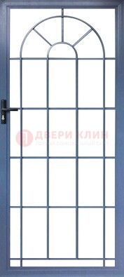 Синяя металлическая решетчатая дверь ДР-28 в Климовске