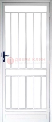 Железная решетчатая дверь белая ДР-32 в Климовске