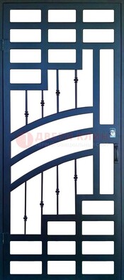 Современная металлическая решетчатая дверь ДР-38 в Климовске
