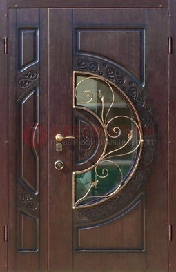 Полуторная железная дверь Винорит в классическом стиле ДСК-272 в Климовске