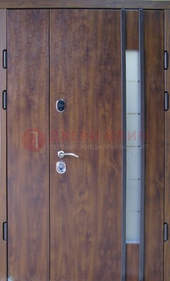 Стальная дверь с виноритом и стеклом ДВТ-187 в Вологде