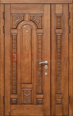 Полуторная железная дверь винорит для дома ДВТ-252 в Климовске