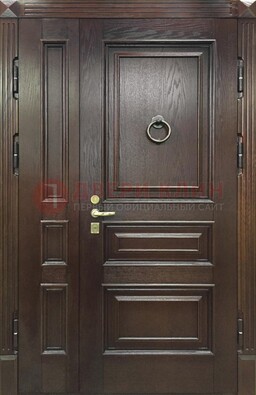 Полуторная металлическая дверь с виноритом ДВТ-253 в Климовске