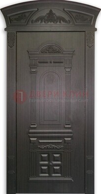 Черная стальная дверь с виноритом ДВТ-31 в Климовске
