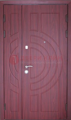Красная железная дверь с виноритом ДВТ-3 в Климовске