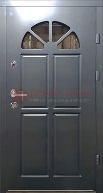 Темная входная дверь с виноритом и терморазрывом ДВТ-64 в Климовске