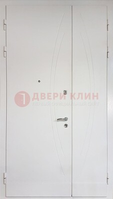 Современная полуторная стальная дверь с МДФ панелью ПЛ-25 в Климовске