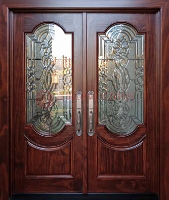 Классическая железная дверь с массивом дуба для входа ВЖ-23 в Климовске